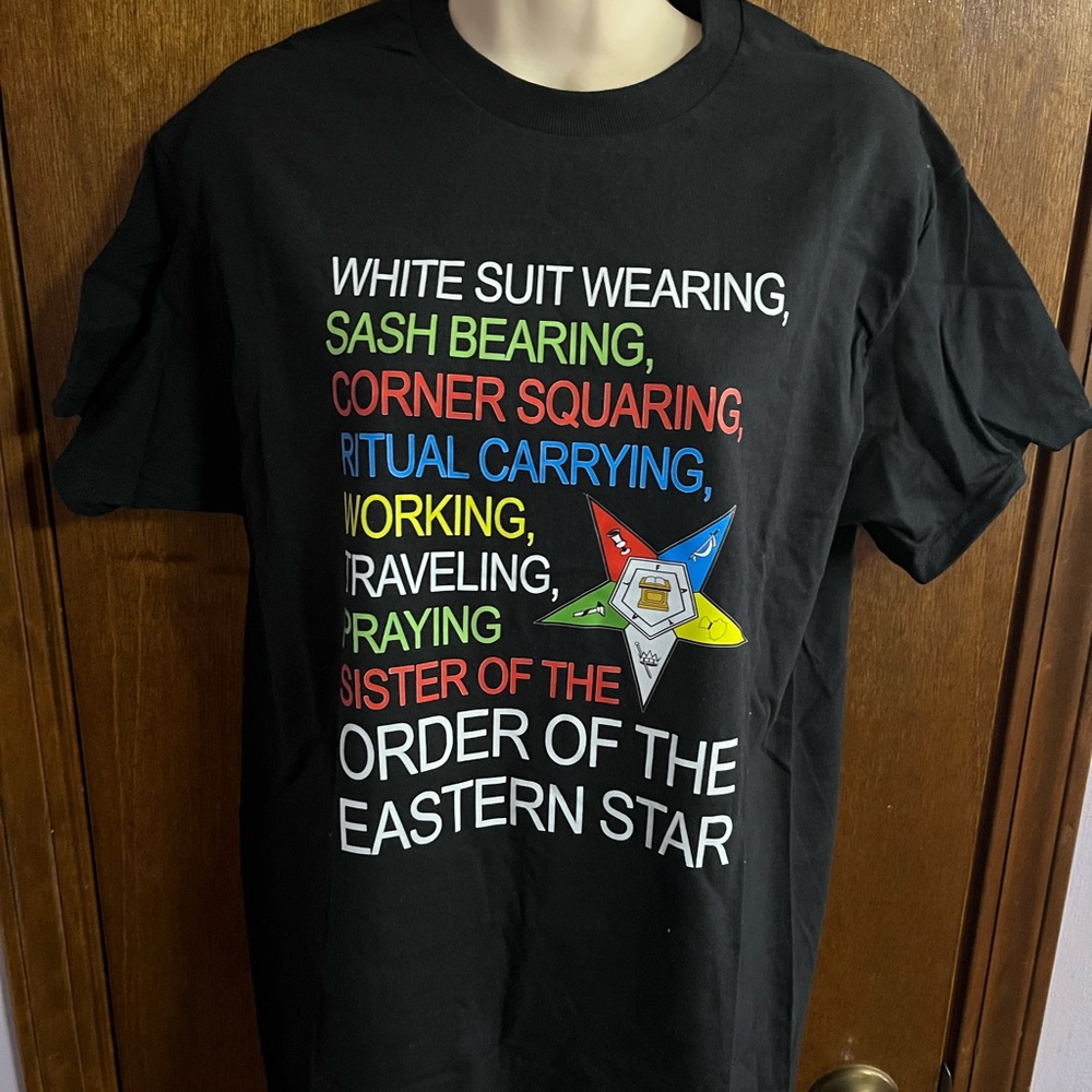 OES Order Of The Eastern Star -Black Graphic T-Shirt